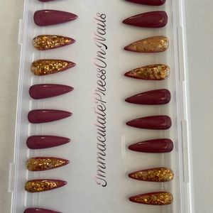 Authentic custom press on nails
